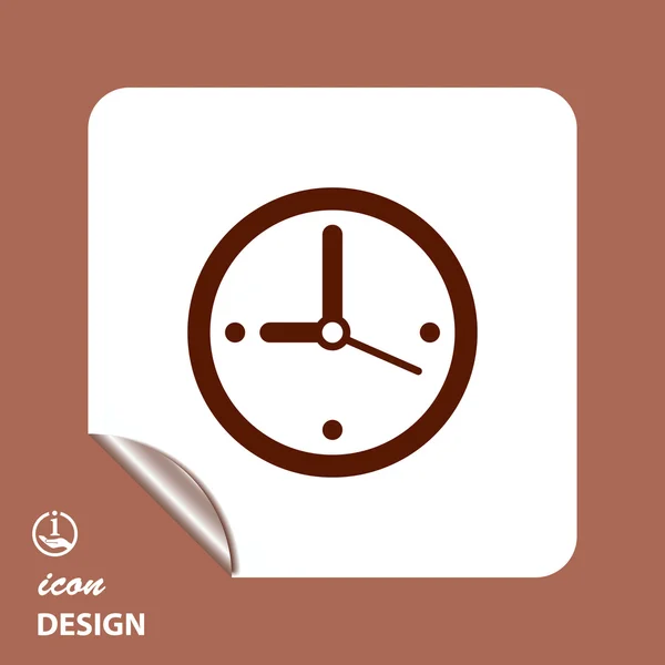 Pictografía del reloj con flecha — Vector de stock