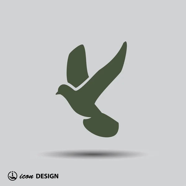 Pictograph för bird icon — Stock vektor