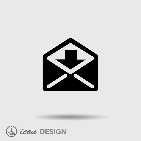 Pictografía del icono de correo — Vector de stock