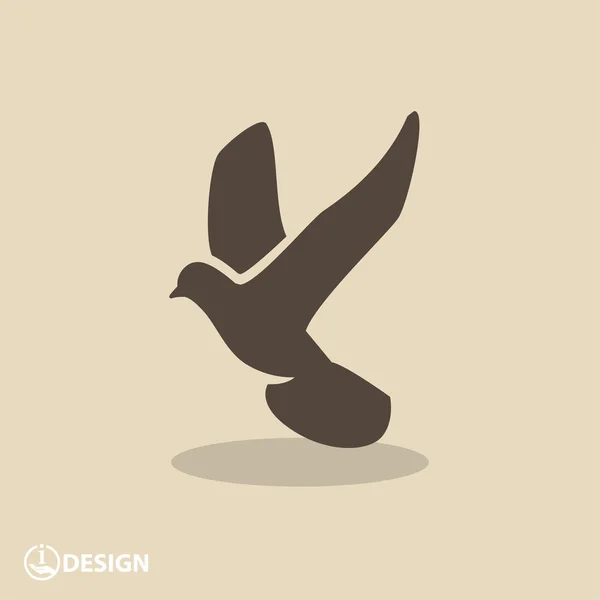 Pictograph voor vogel icon — Stockvector