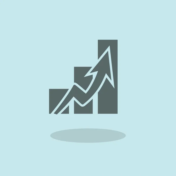 Pictograph Graph med pil — Stock vektor