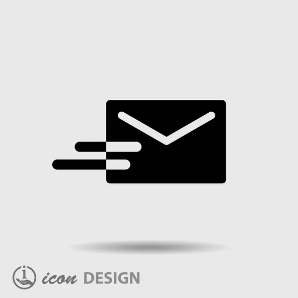 Pictograph of mail icon — Stock Vector