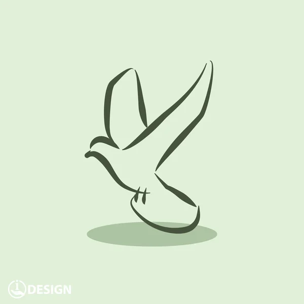 Pictograph fågel disposition. — Stock vektor