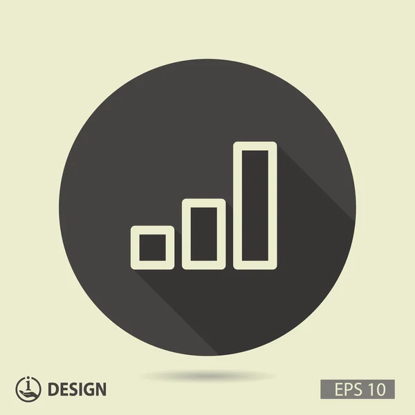 Pictografía del gráfico estadístico — Archivo Imágenes Vectoriales