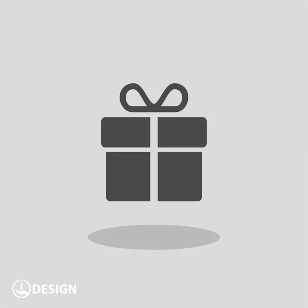 Ikona vánoční dárek — Stockový vektor