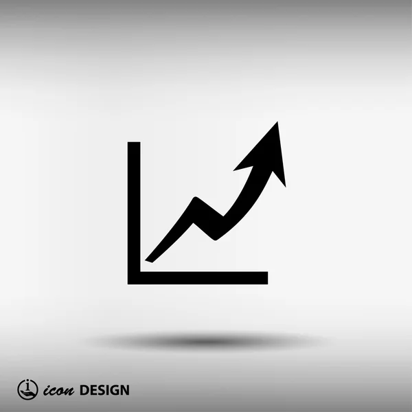 Resim Grafik ok ile — Stok Vektör