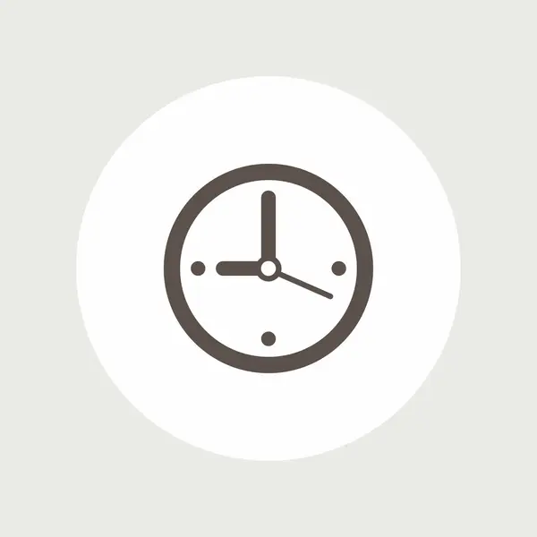 Pictograma de relógio com seta — Vetor de Stock