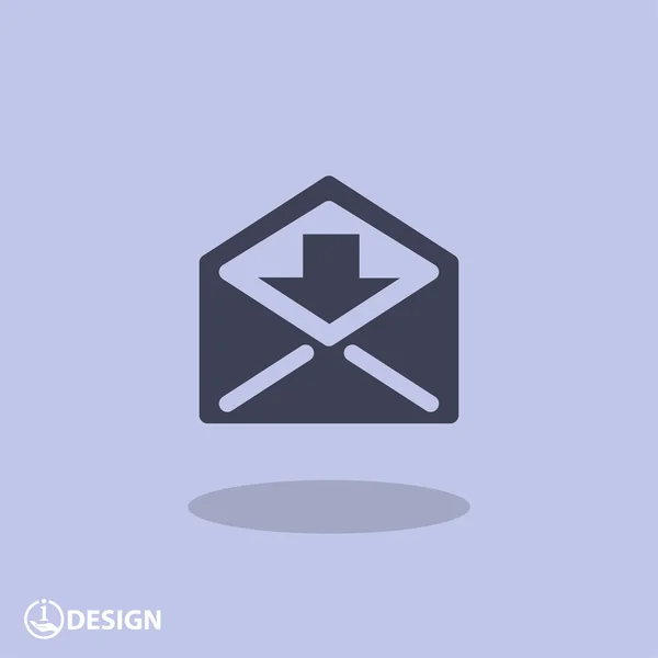 Pictograph of mail icon — Stock Vector