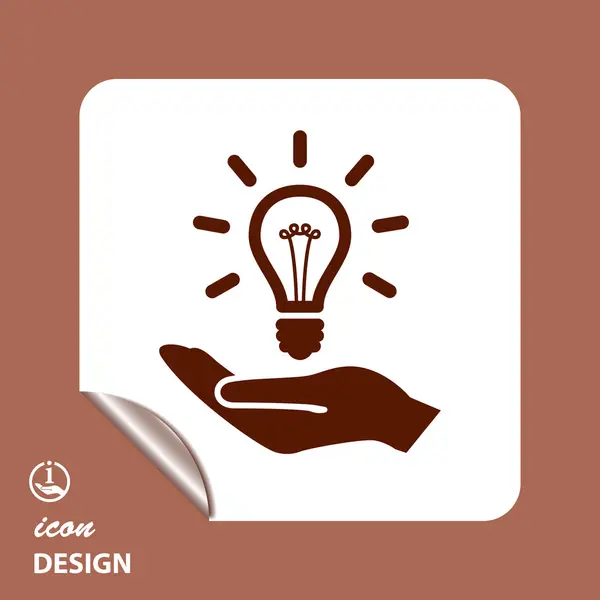 Light bulb icon — Stock Vector