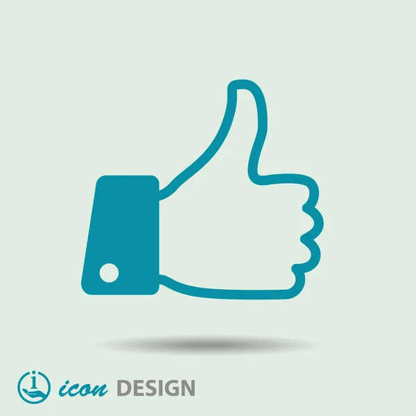 Pictograph of like icon — Stock Vector