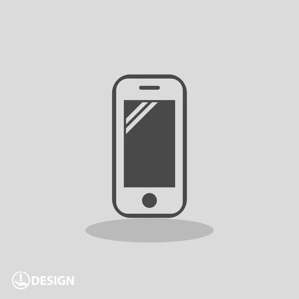 Pictograph van mobiele telefoon — Stockvector
