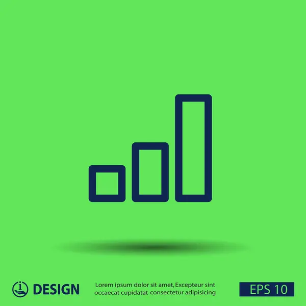 Pictogramme du graphique statistique — Image vectorielle