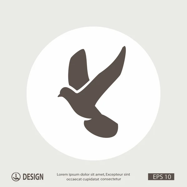 Pictogramme de colombe — Image vectorielle