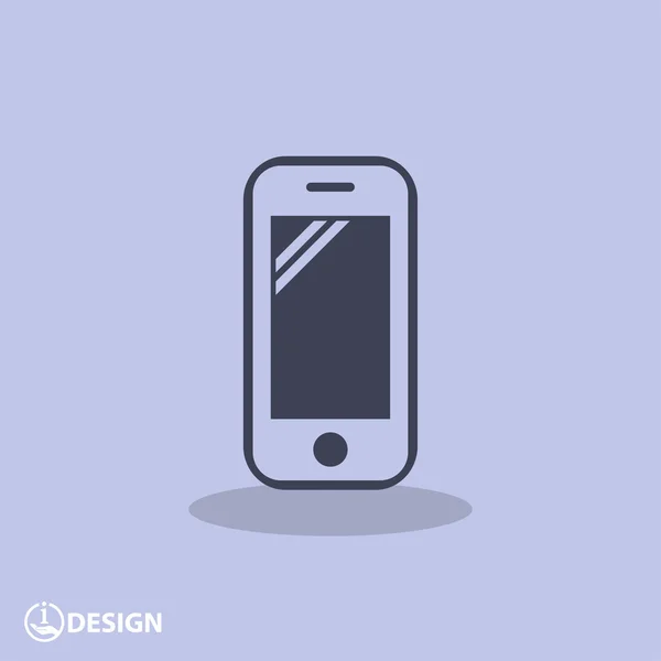 Pictograph van mobiele telefoon — Stockvector