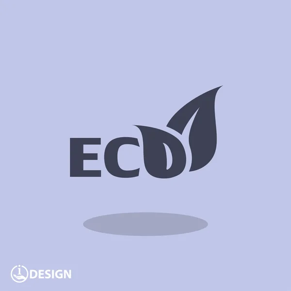 Pictograph van eco-pictogram — Stockvector