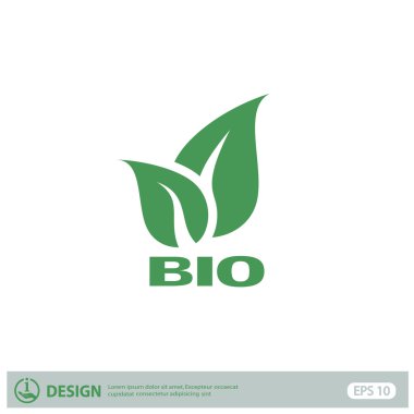 Eko işareti yaprakları ile