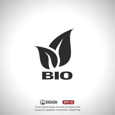 Eko işareti yaprakları ile