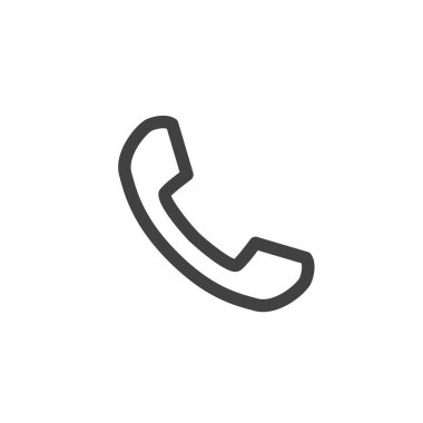 Pictograph of phone icon clipart