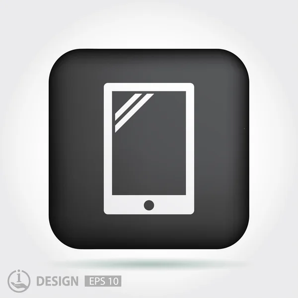 Pictografía del icono de la tableta — Vector de stock