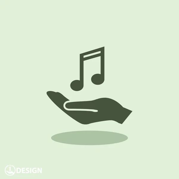 Піктограма музичної ікони — стоковий вектор