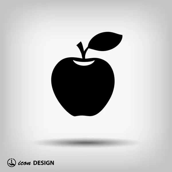 Pictograph of apple icon — Stock Vector