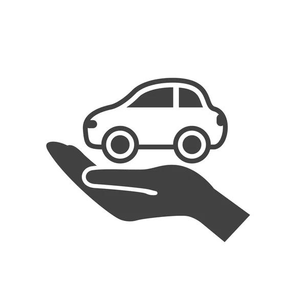 Pictografía del icono del coche — Vector de stock