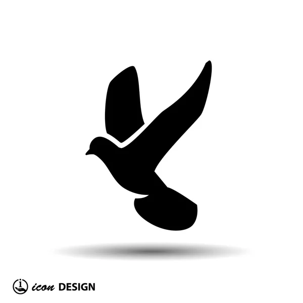 Pictogramme de l'icône oiseau — Image vectorielle