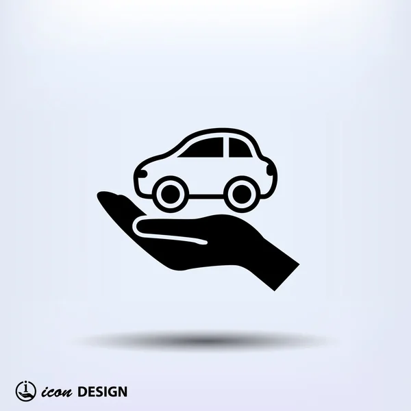 Pictograph of car icon — Stock Vector