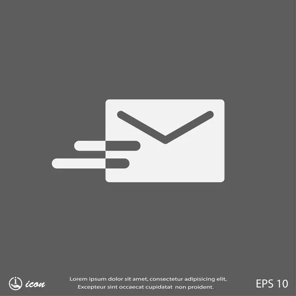 Pictograph van mail envelop — Stockvector