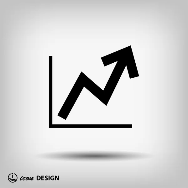 Resim Grafik ok ile — Stok Vektör