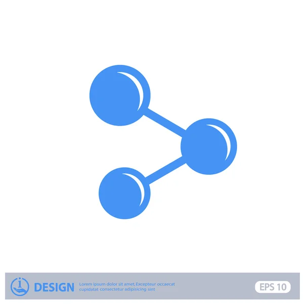 Pictogramme de l'icône de partage — Image vectorielle