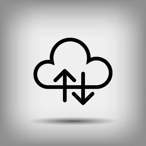 Pictograph of cloud icon — Stock Vector