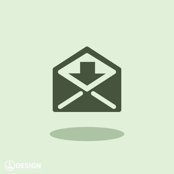 Pictografía del icono de correo — Vector de stock