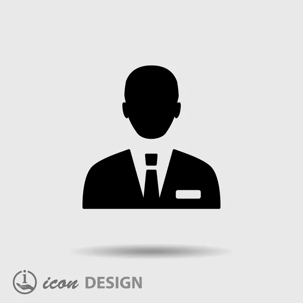 Pictograma do ícone do homem de negócios —  Vetores de Stock