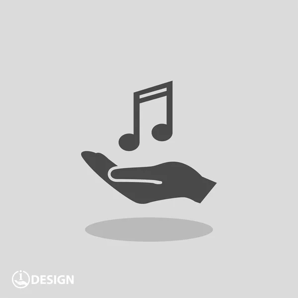 Pictograph of music icon — Stock Vector