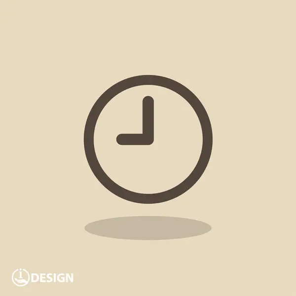 Pictografía del reloj con flechas — Vector de stock