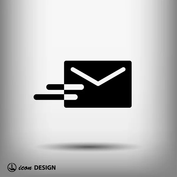 Ikona obálky elektronické pošty — Stockový vektor