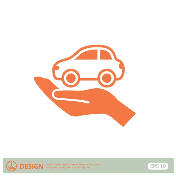 Pictograph of car icon — Stock Vector