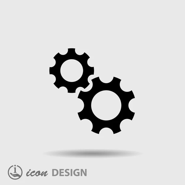 Pictograph tandrad versnellingen — Stockvector