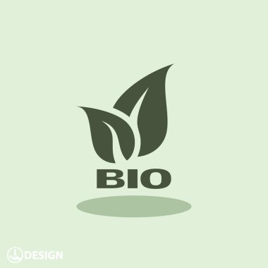 Eko işareti yaprakları ile