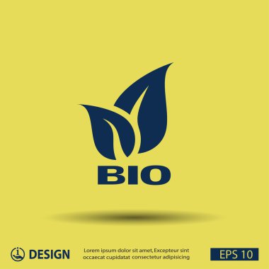 Eko işareti yaprakları ile