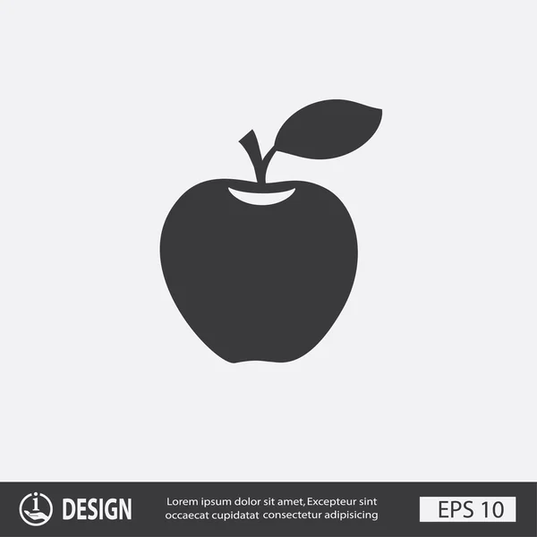 Pictograph av apple-ikonen — Stock vektor