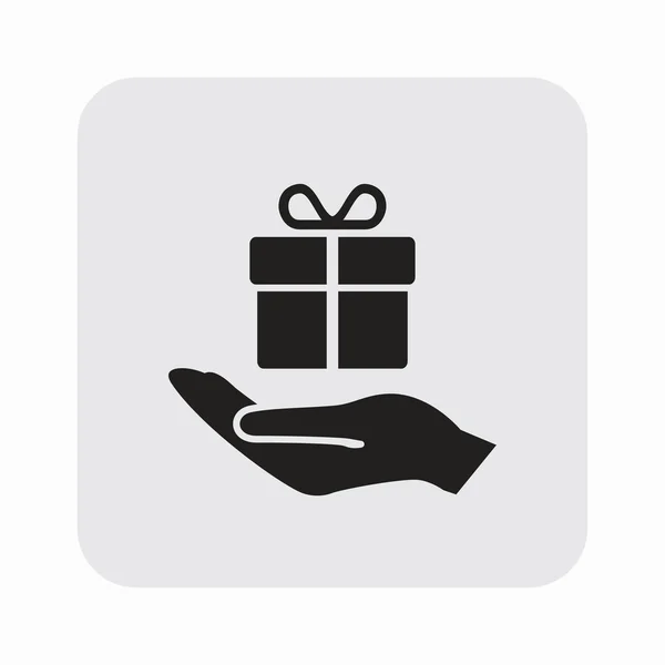 Pictografía del icono del regalo — Vector de stock