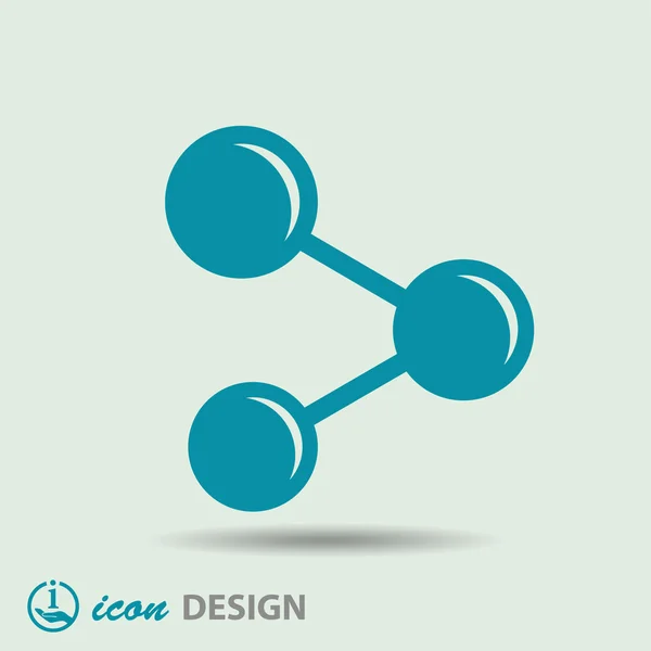 Ikona sdílené ikony — Stockový vektor
