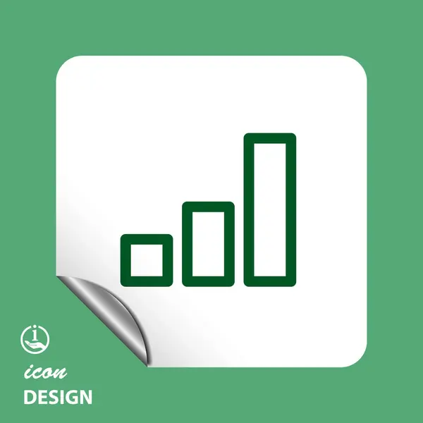 Pictograph van statistiek grafiek — Stockvector