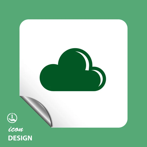 Pictogramme de l'icône du nuage — Image vectorielle