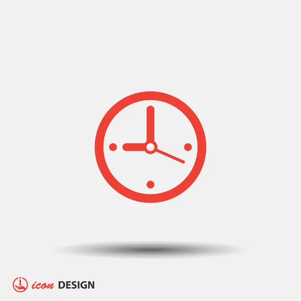 Pictografía del reloj con flecha — Vector de stock