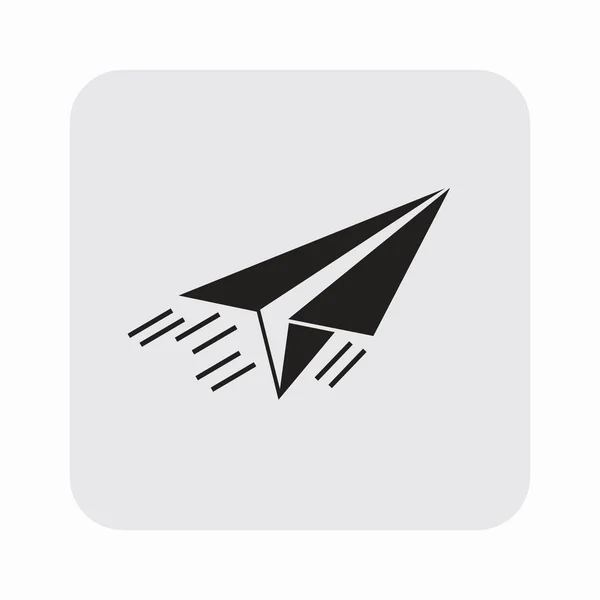 Ikona papírové letadlo — Stockový vektor