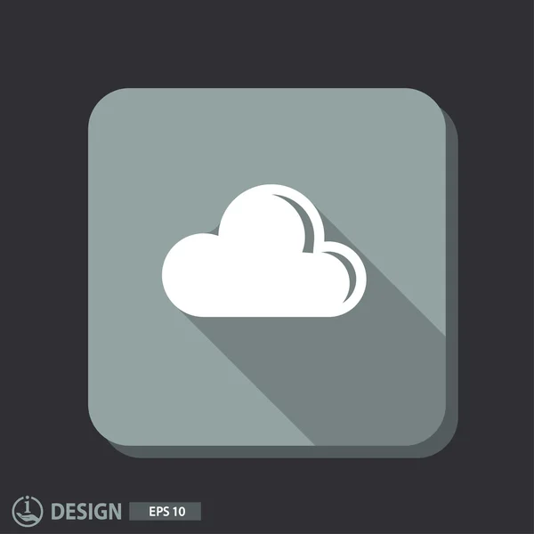 Pittogramma dell'icona della nuvola — Vettoriale Stock
