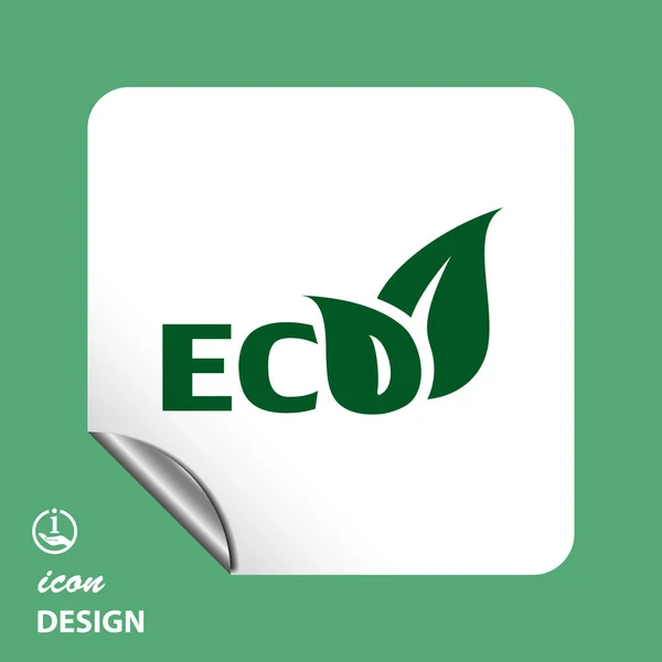 Pictograph van eco-pictogram — Stockvector
